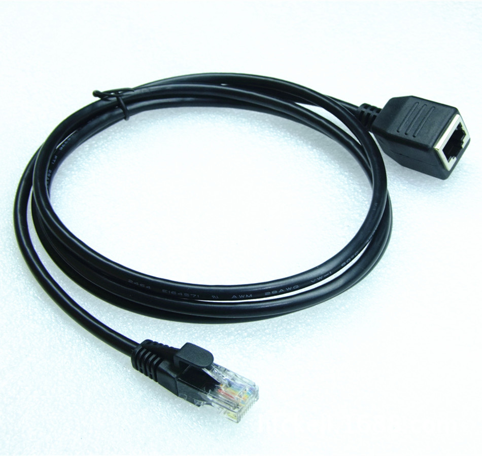 RJ45 Cat5e/Cat6屏蔽网络延长线 1.5米8P8C公对母连接解决方案